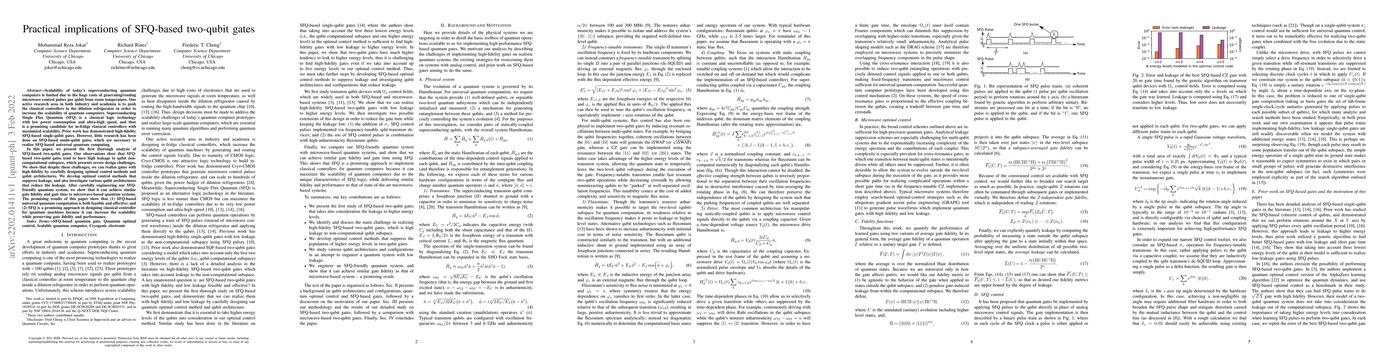 Thumbnail for Practical implications of SFQ-based two-qubit gates