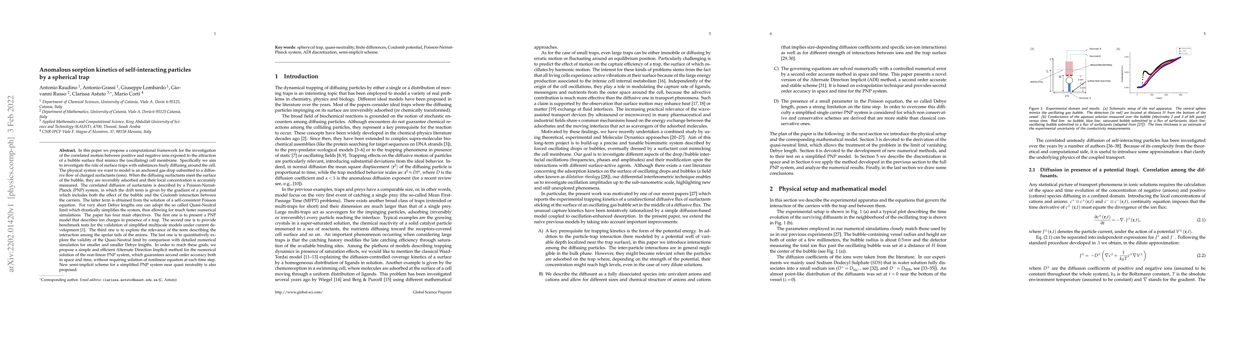 Thumbnail for Anomalous sorption kinetics of self-interacting particles by a spherical
  trap