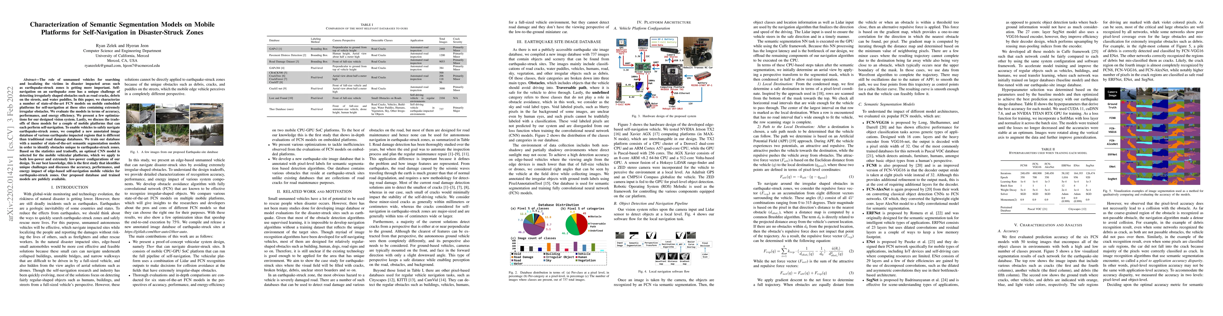 Thumbnail for Characterization of Semantic Segmentation Models on Mobile Platforms for
  Self-Navigation in Disaster-Struck Zones