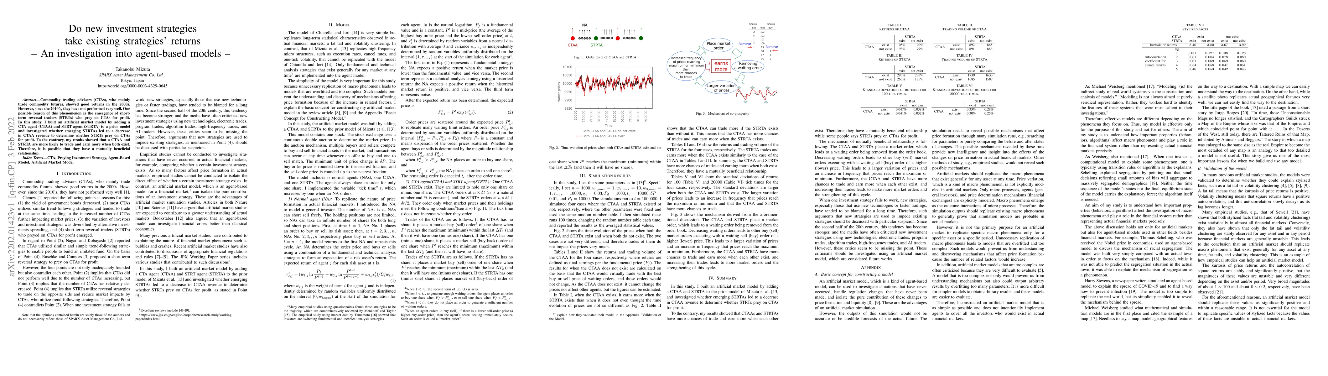 Thumbnail for Do new investment strategies take existing strategies' returns -- An
  investigation into agent-based models
