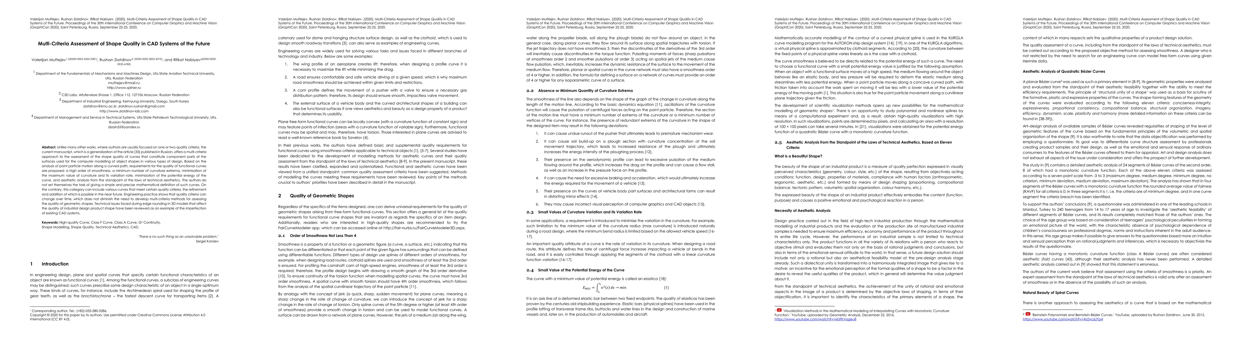 Thumbnail for Multi-Criteria Assessment of Shape Quality in CAD Systems of the Future