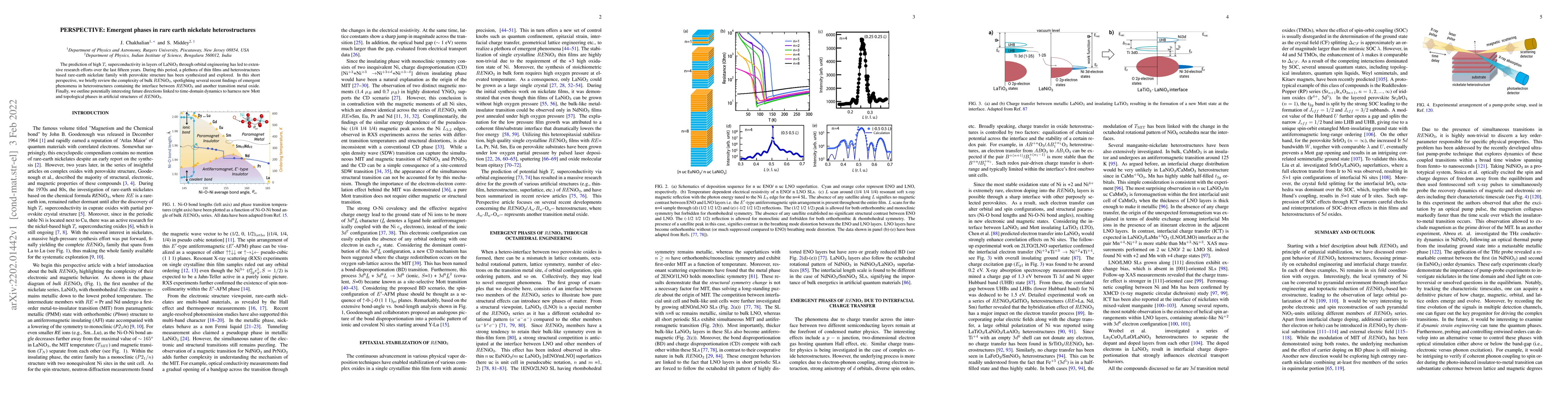 Thumbnail for PERSPECTIVE: Emergent phases in rare earth nickelate heterostructures
