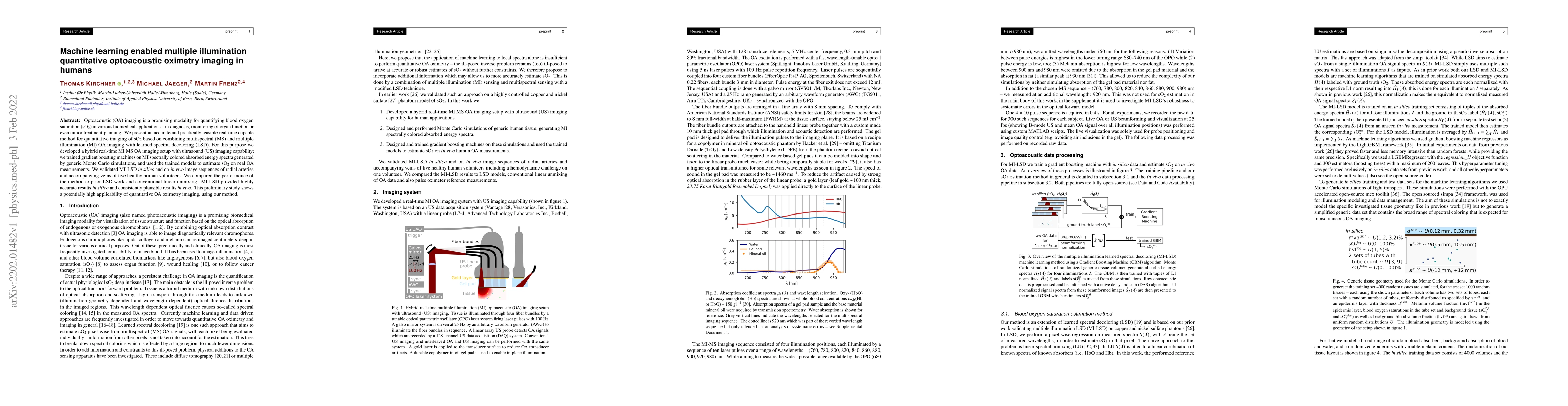 Thumbnail for Machine learning enabled multiple illumination quantitative optoacoustic
  imaging of blood oxygenation in humans