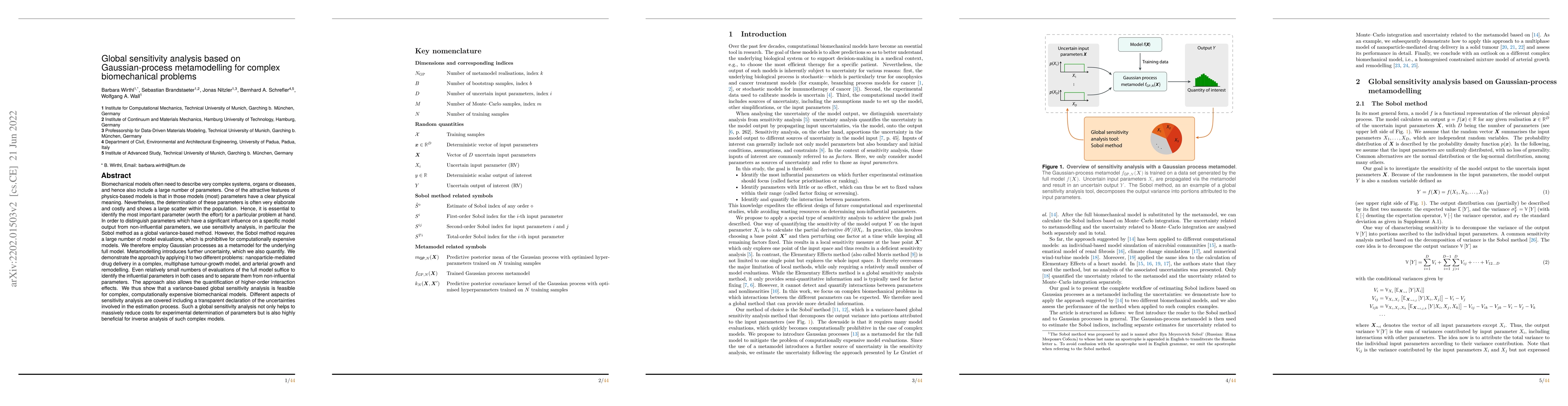 Thumbnail for Global sensitivity analysis based on Gaussian-process metamodelling for
  complex biomechanical problems