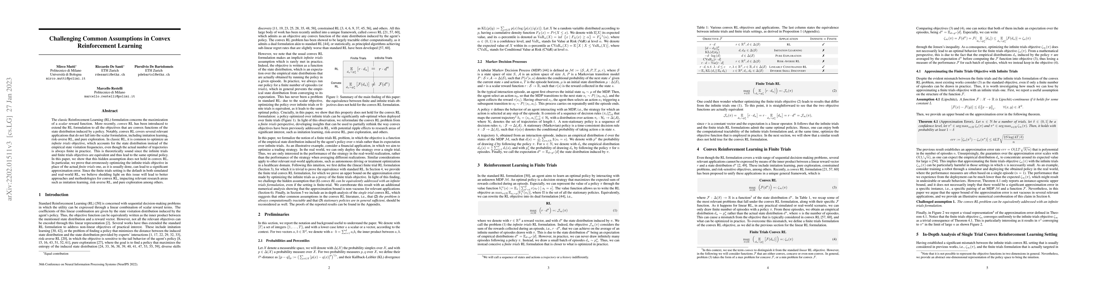 Thumbnail for Challenging Common Assumptions in Convex Reinforcement Learning