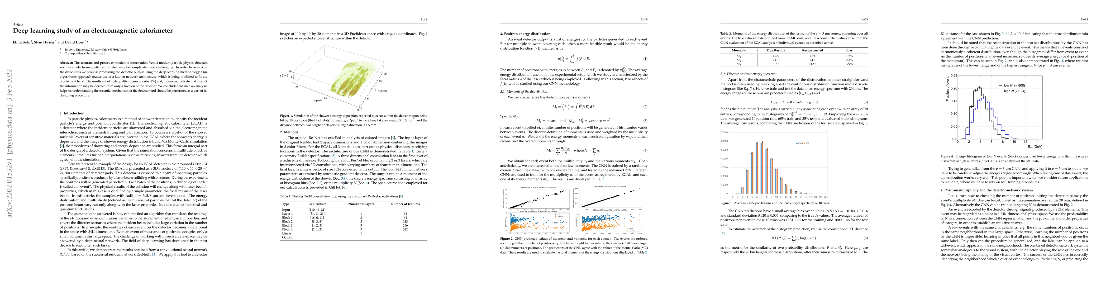Thumbnail for Deep learning study of an electromagnetic calorimeter