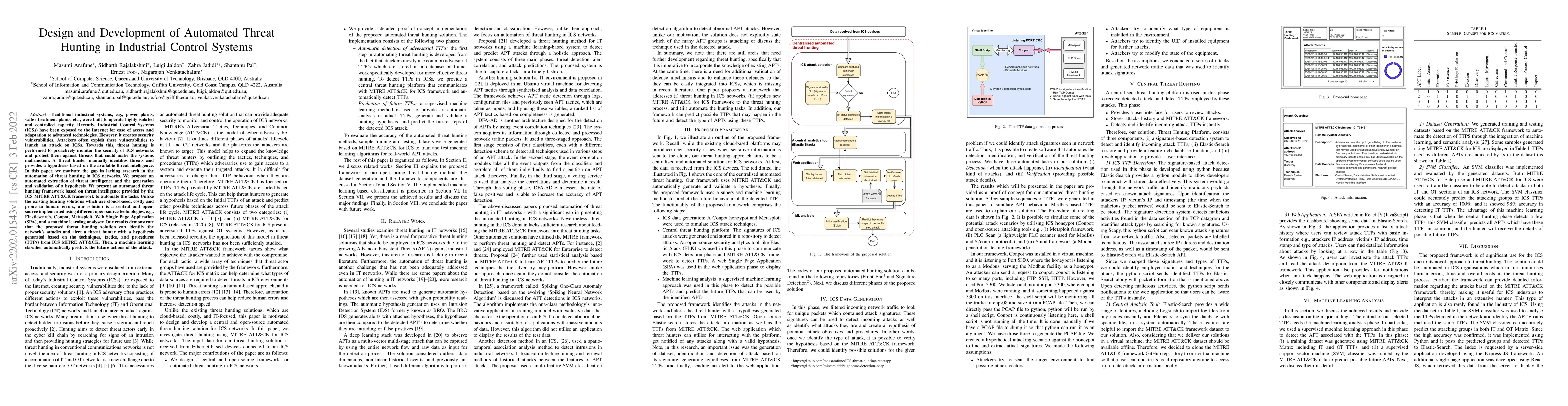Thumbnail for Design and Development of Automated Threat Hunting in Industrial Control
  Systems