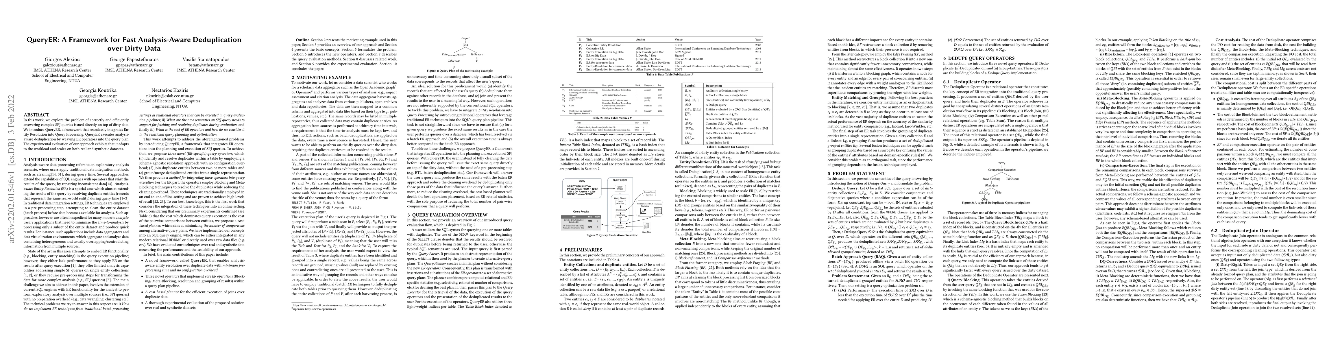 Thumbnail for QueryER: A Framework for Fast Analysis-Aware Deduplication over Dirty
  Data