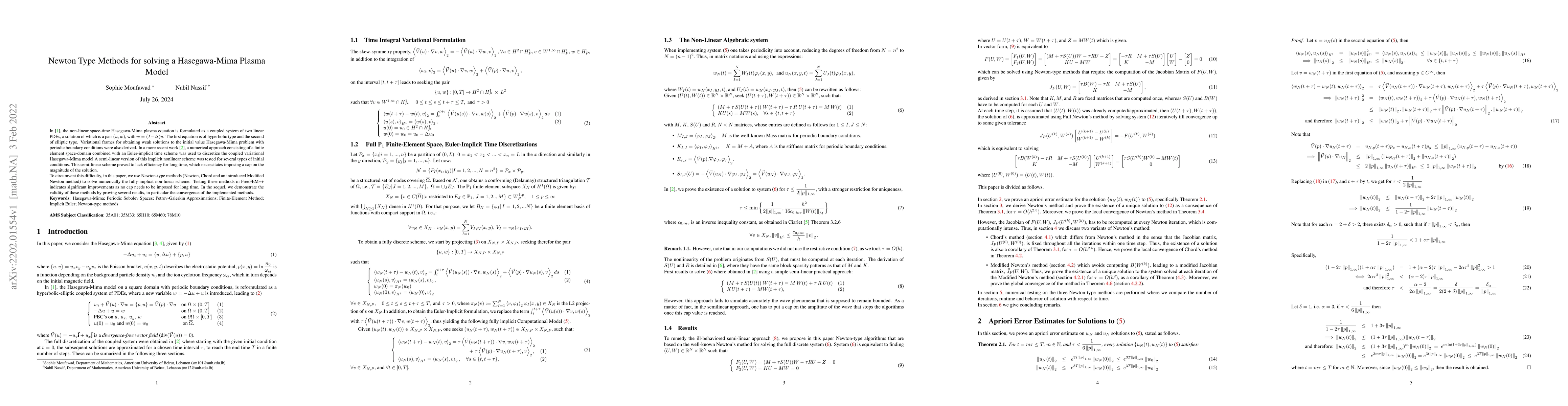 Thumbnail for Newton Type Methods for solving a Hasegawa-Mima Plasma Model