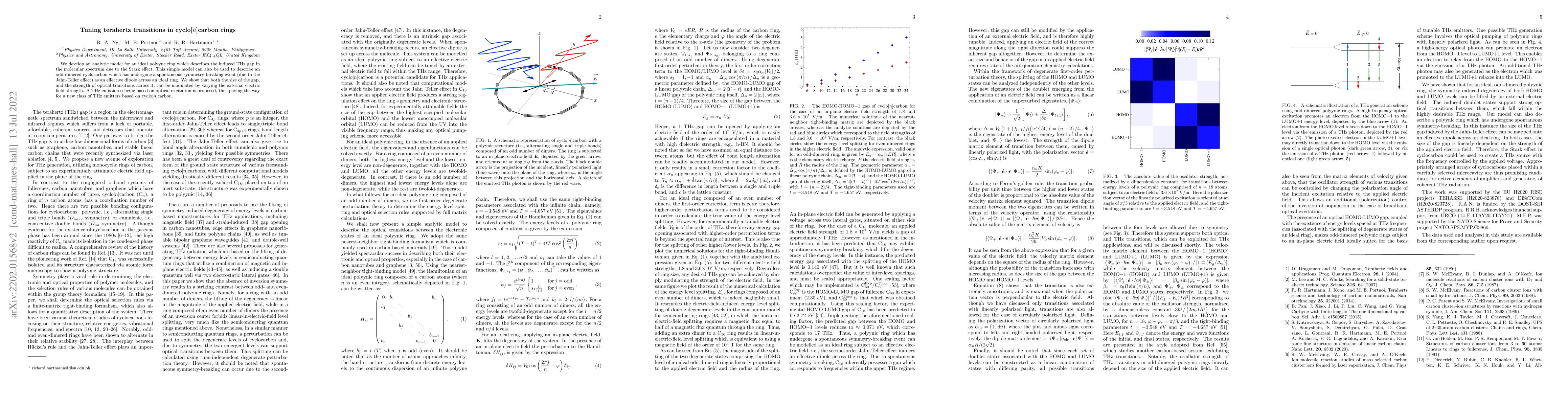 Thumbnail for Tuning terahertz transitions in cyclo[n]carbon rings