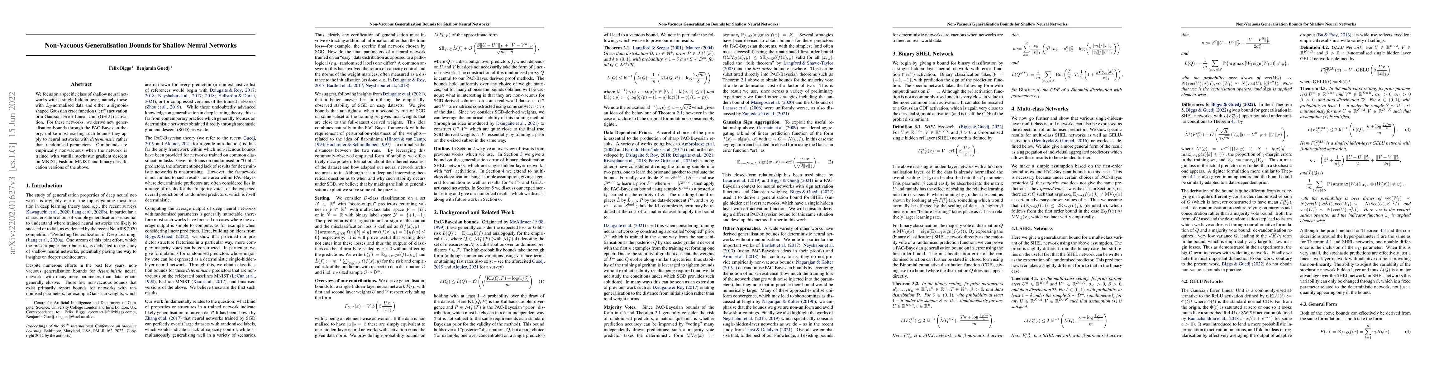 Thumbnail for Non-Vacuous Generalisation Bounds for Shallow Neural Networks