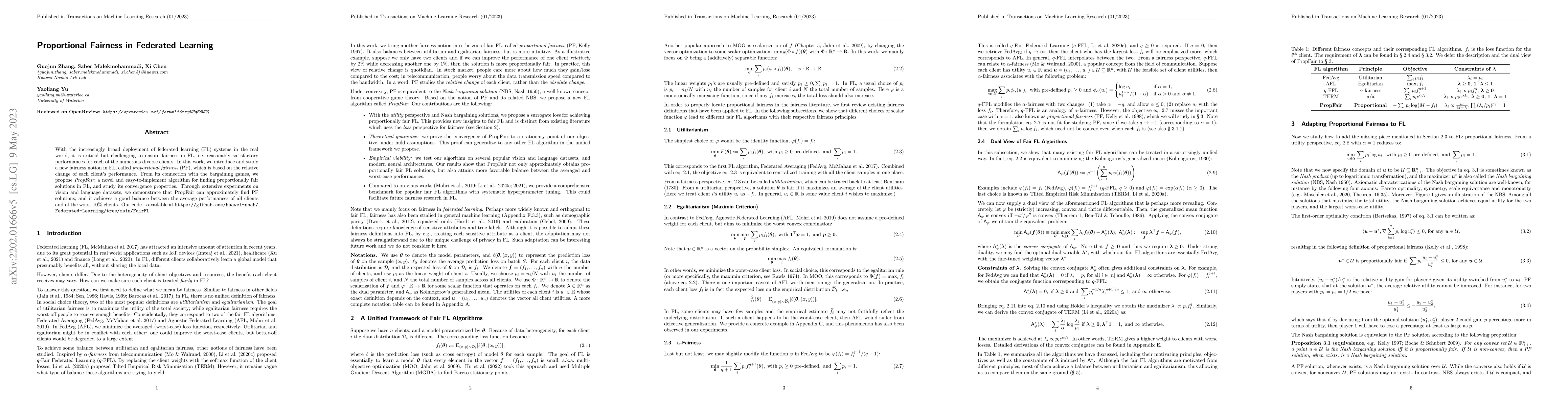 Thumbnail for Proportional Fairness in Federated Learning