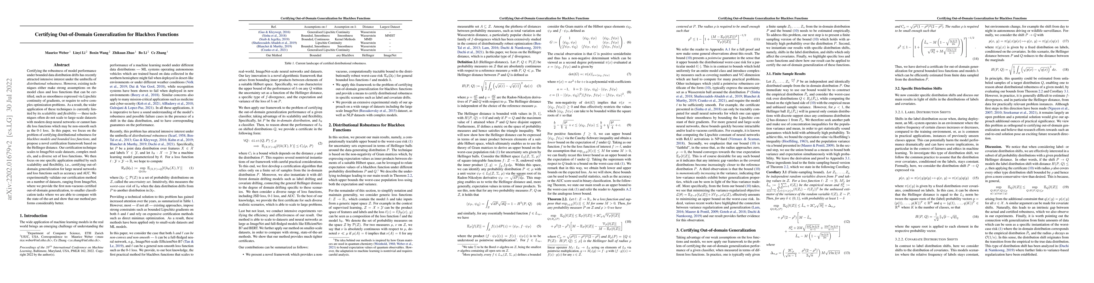 Thumbnail for Certifying Out-of-Domain Generalization for Blackbox Functions
