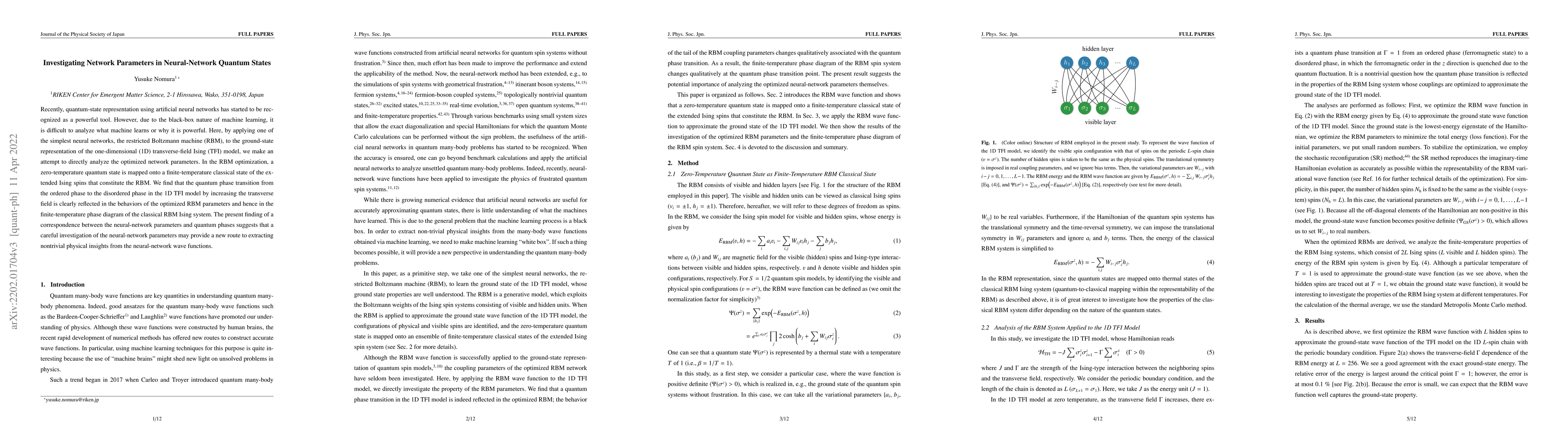 Thumbnail for Investigating Network Parameters in Neural-Network Quantum States