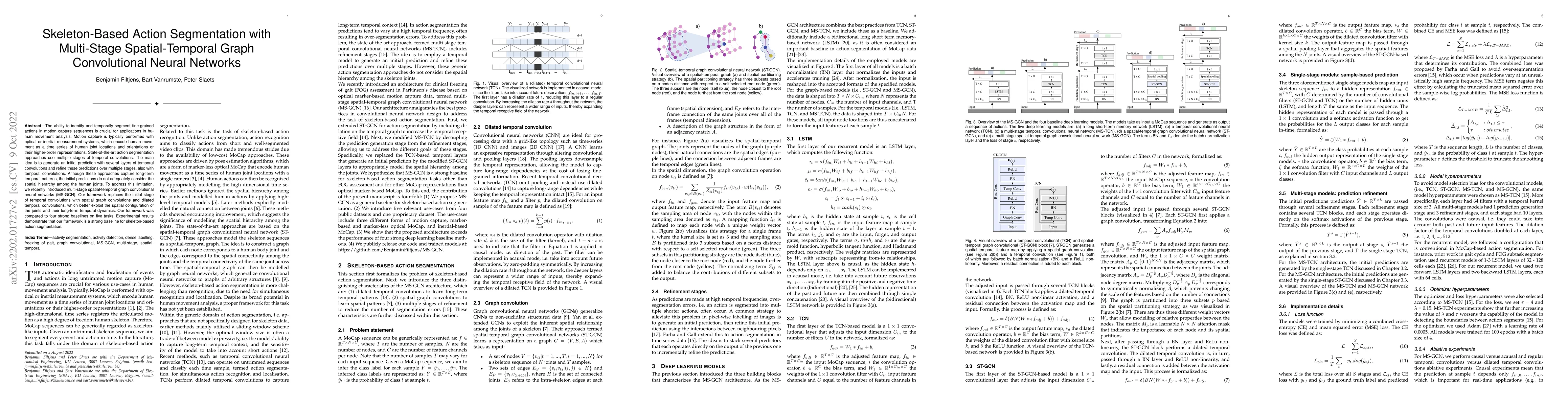 Thumbnail for Skeleton-Based Action Segmentation with Multi-Stage Spatial-Temporal
  Graph Convolutional Neural Networks