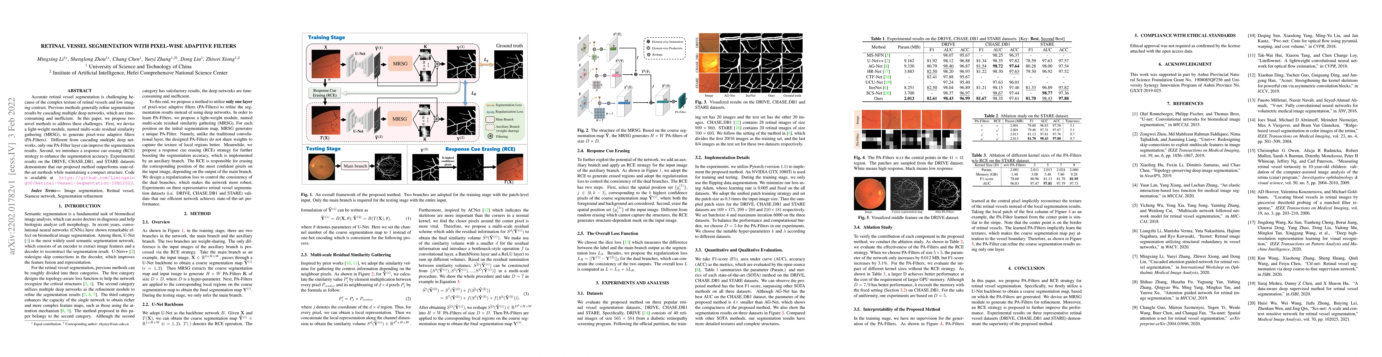 Thumbnail for Retinal Vessel Segmentation with Pixel-wise Adaptive Filters