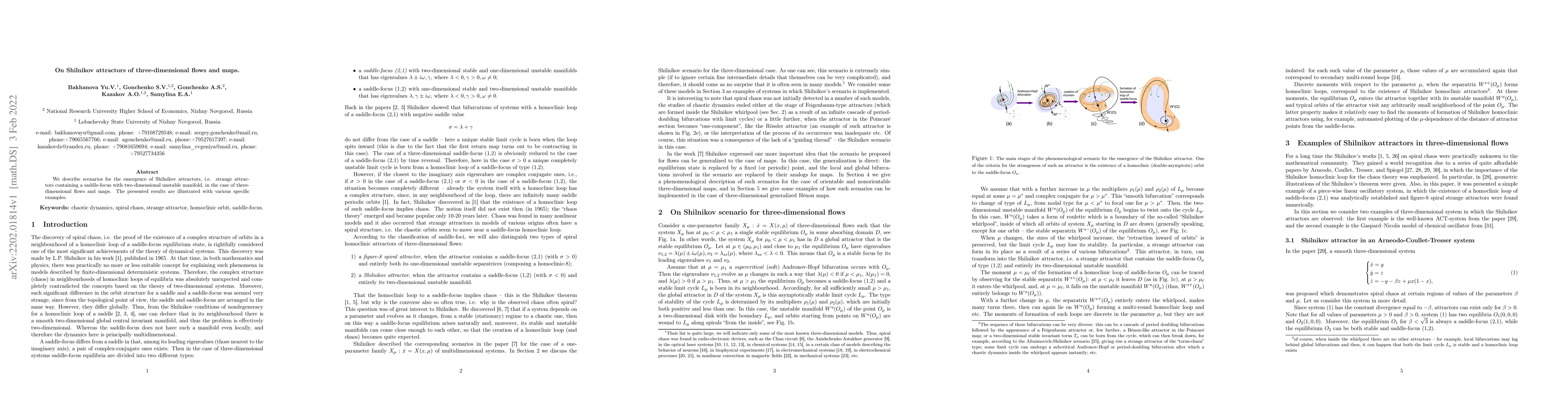 Thumbnail for On Shilnikov attractors of three-dimensional flows and maps