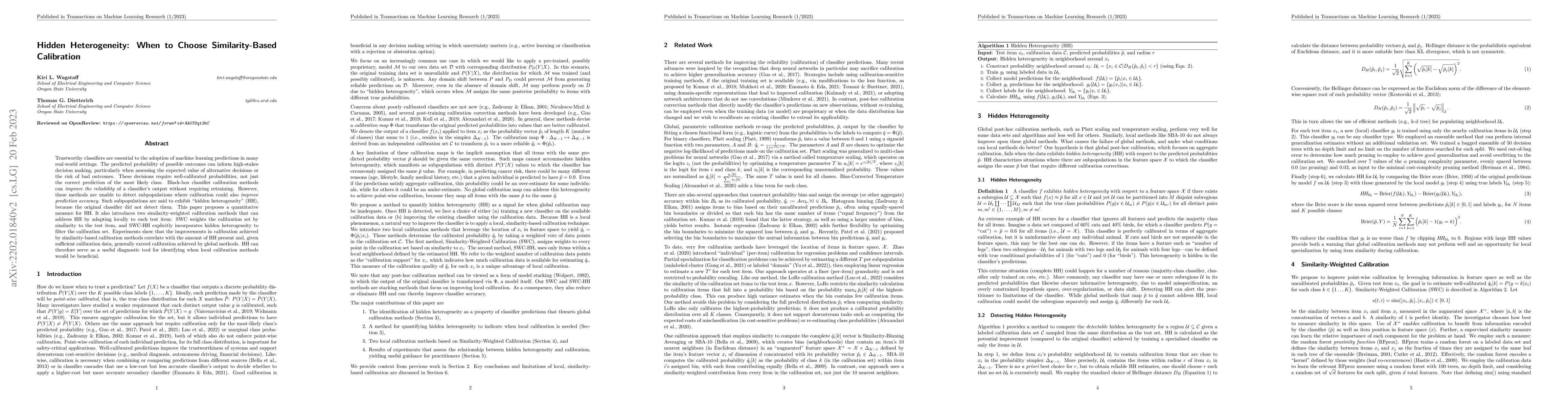 Thumbnail for Hidden Heterogeneity: When to Choose Similarity-Based Calibration