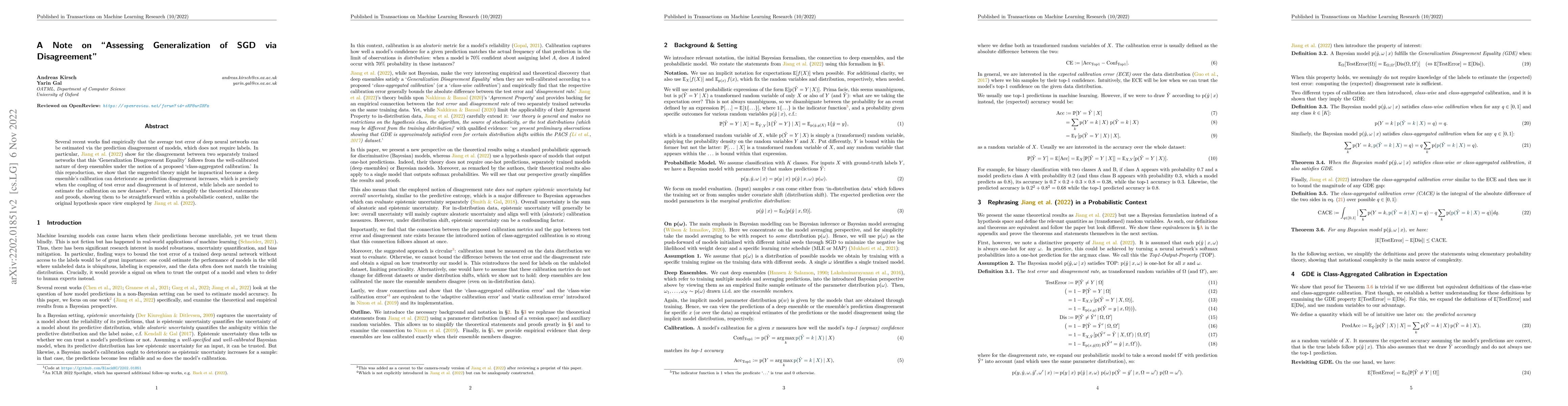 Thumbnail for A Note on "Assessing Generalization of SGD via Disagreement"