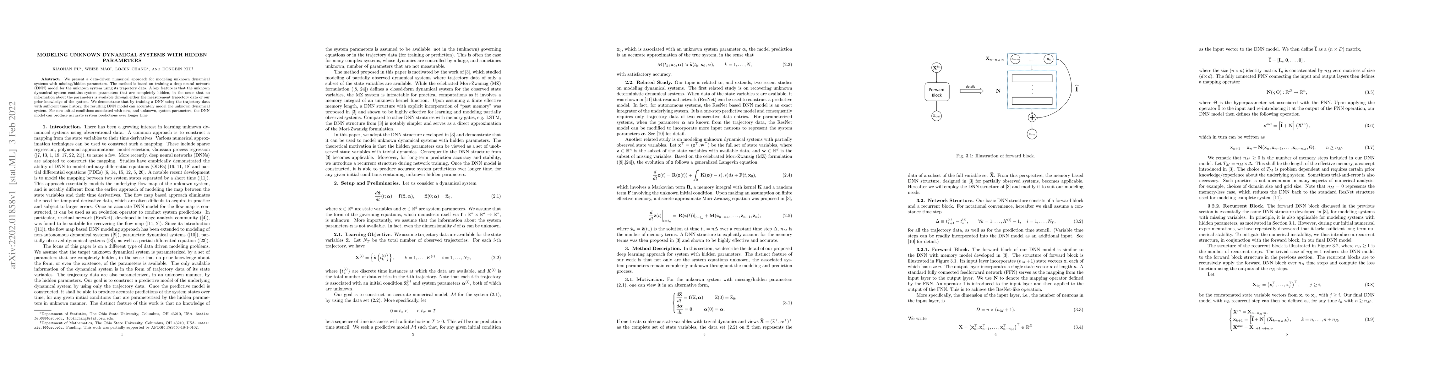 Thumbnail for Modeling unknown dynamical systems with hidden parameters