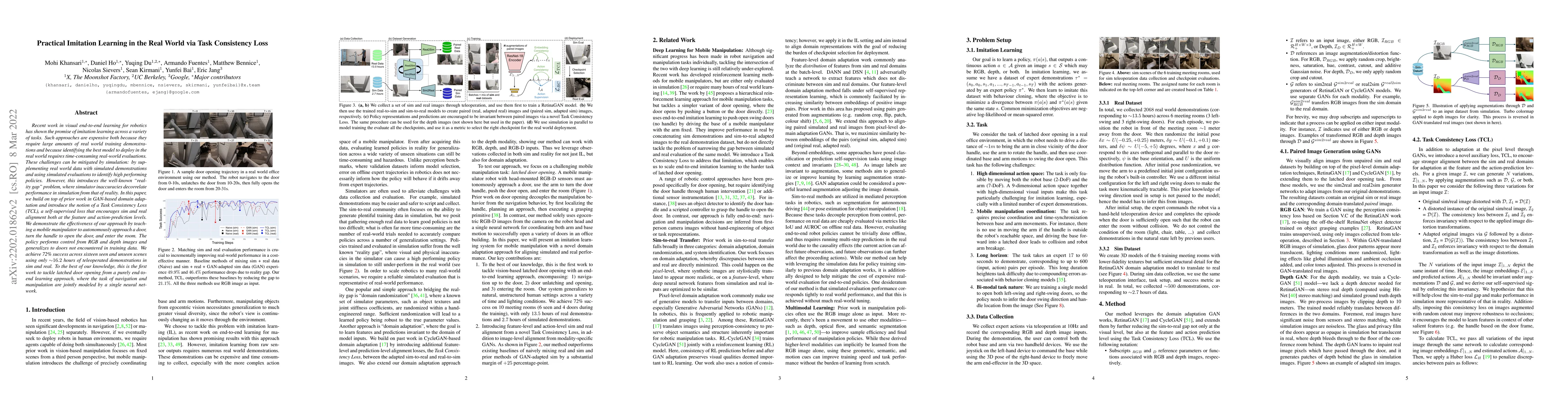 Thumbnail for Practical Imitation Learning in the Real World via Task Consistency Loss