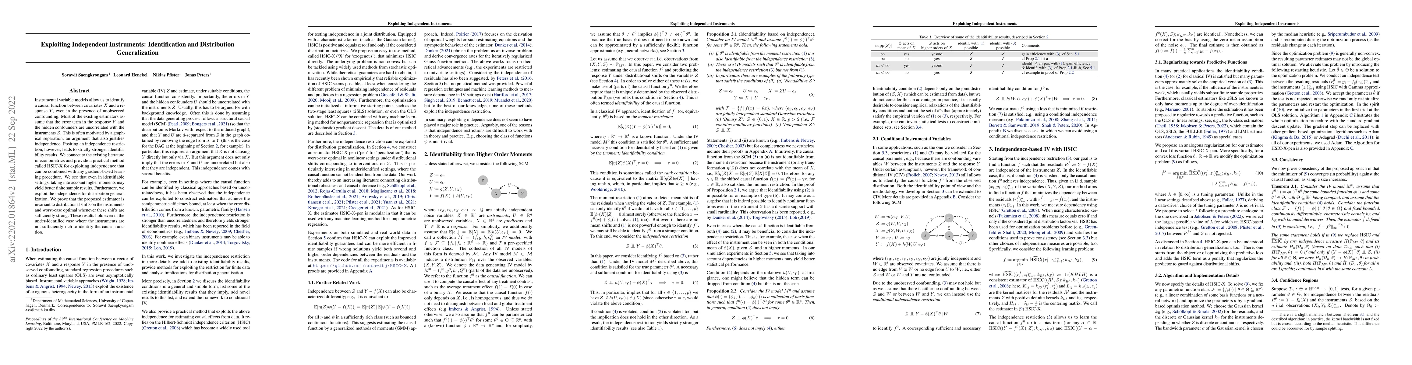 Thumbnail for Exploiting Independent Instruments: Identification and Distribution
  Generalization
