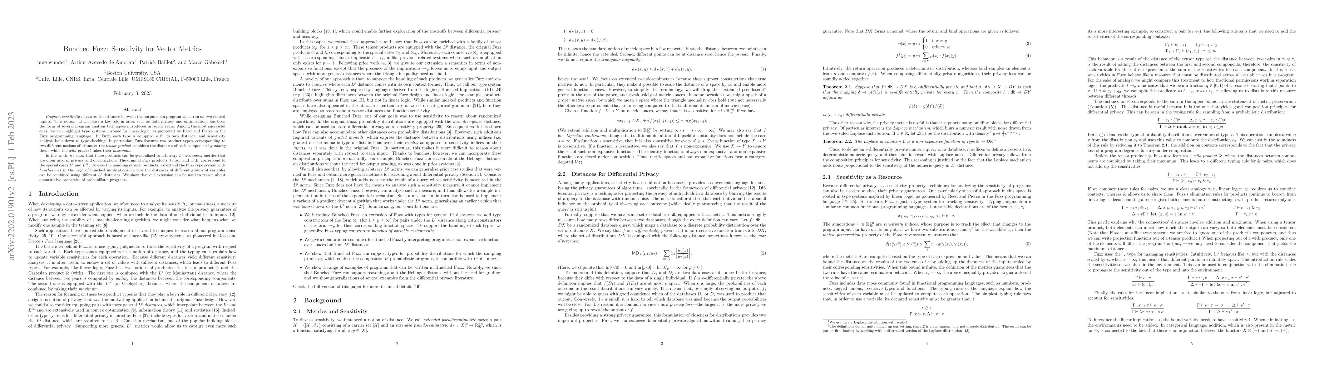 Thumbnail for Bunched Fuzz: Sensitivity for Vector Metrics