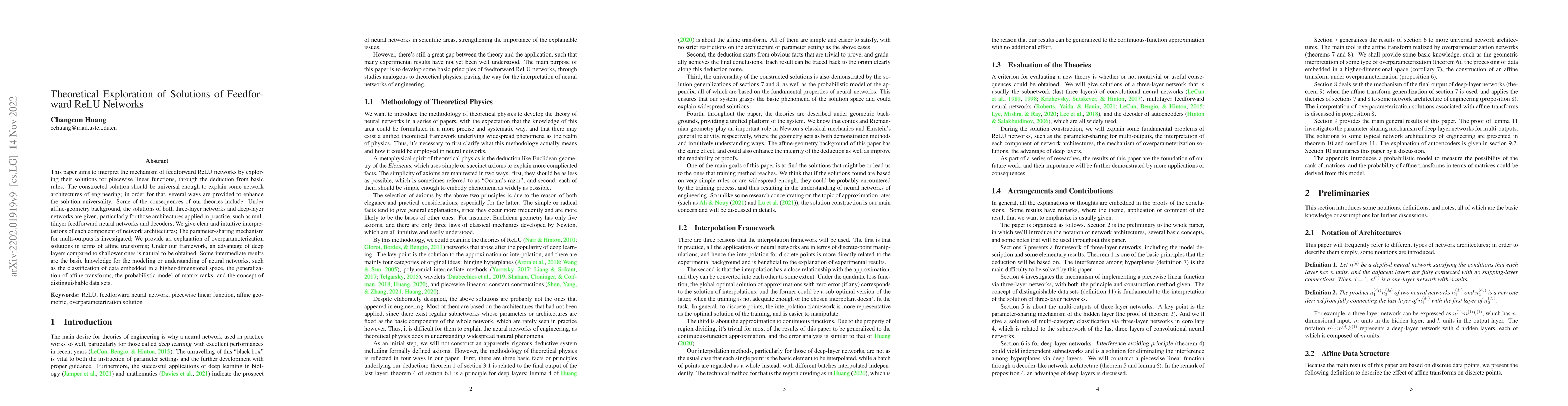 Thumbnail for Theoretical Exploration of Solutions of Feedforward ReLU Networks