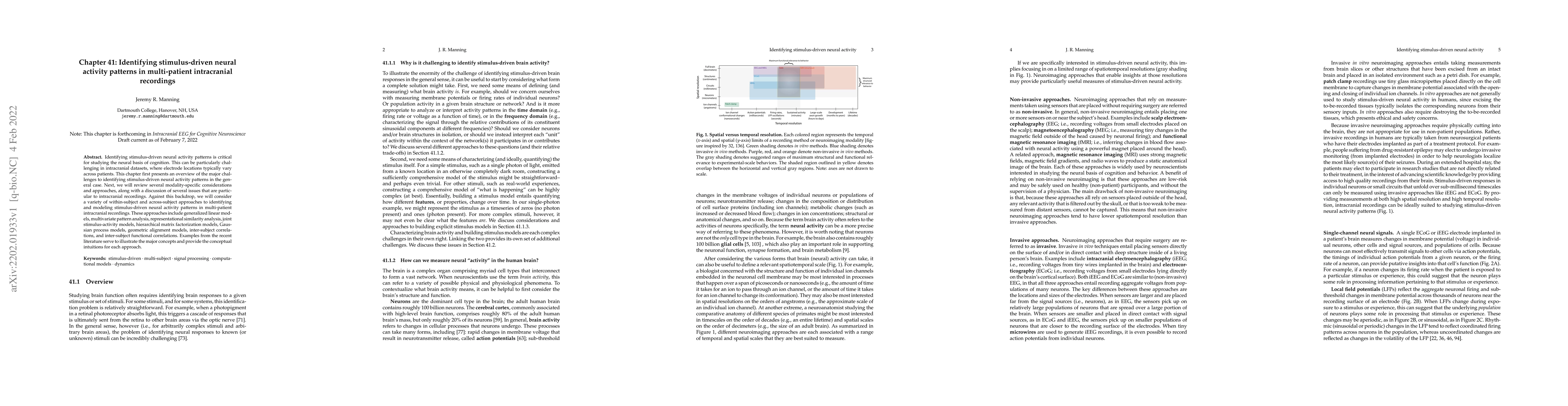 Thumbnail for Identifying stimulus-driven neural activity patterns in multi-patient
  intracranial recordings