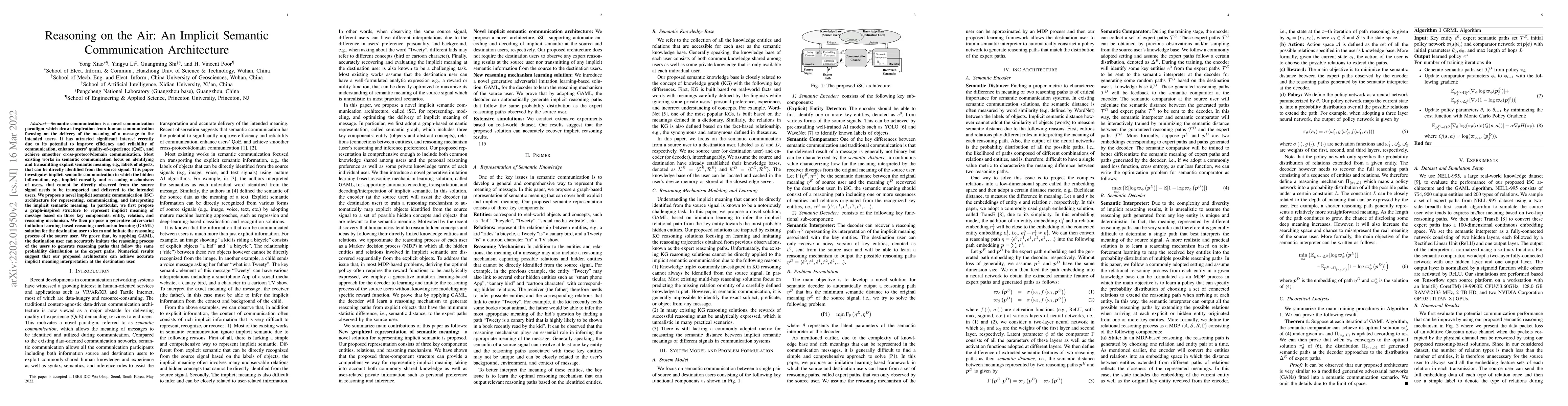 Thumbnail for Reasoning on the Air: An Implicit Semantic Communication Architecture