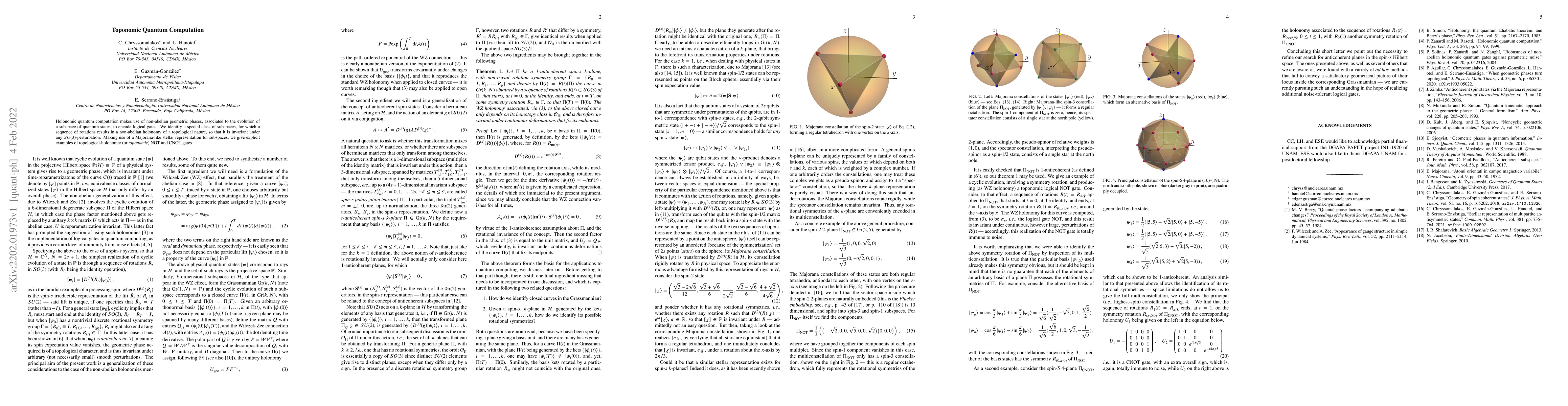 Thumbnail for Toponomic Quantum Computation