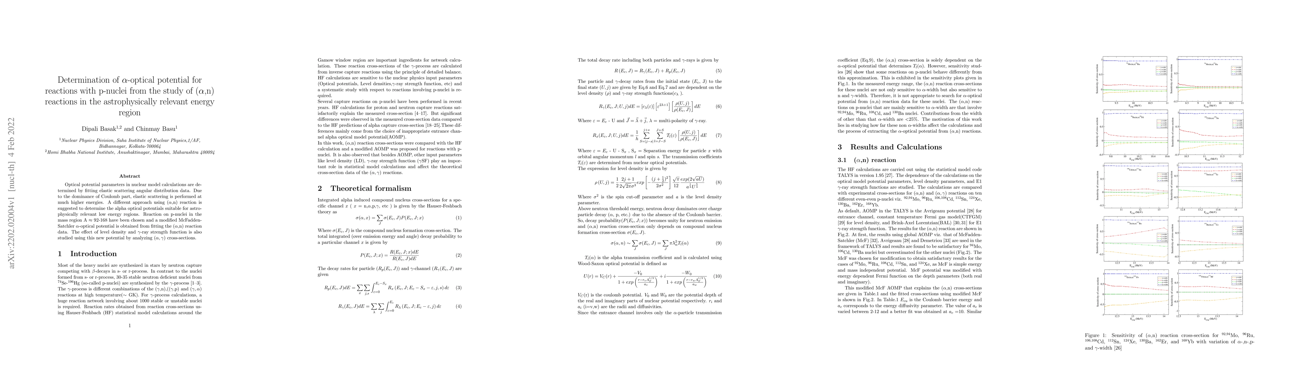 Thumbnail for Determination of $\alpha$-optical potential for reactions with p-nuclei
  from the study of ($\alpha$,n) reactions in the astrophysically relevant
  energy region