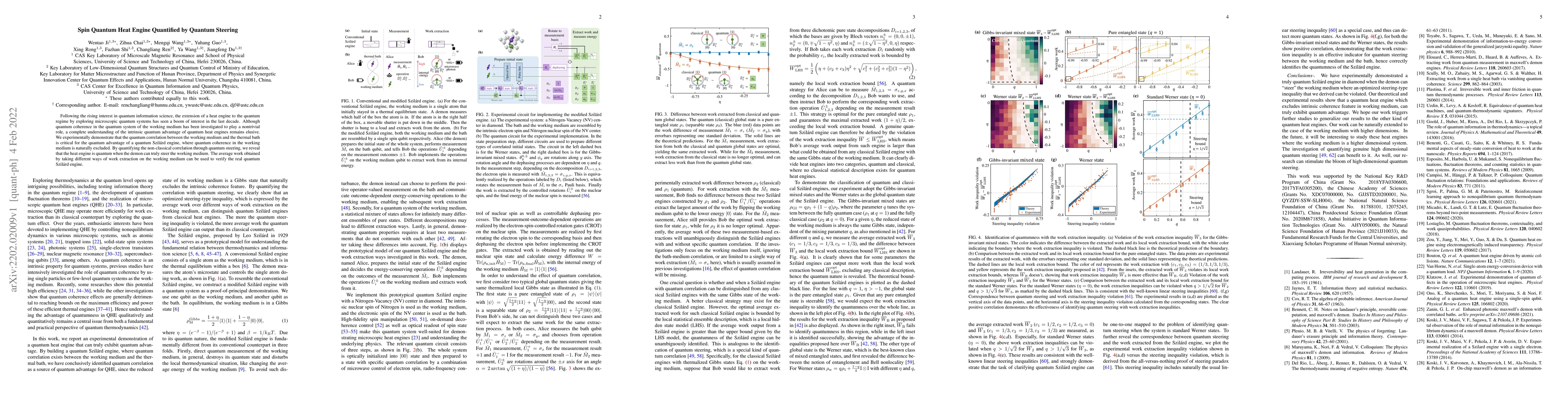 Thumbnail for Spin Quantum Heat Engine Quantified by Quantum Steering