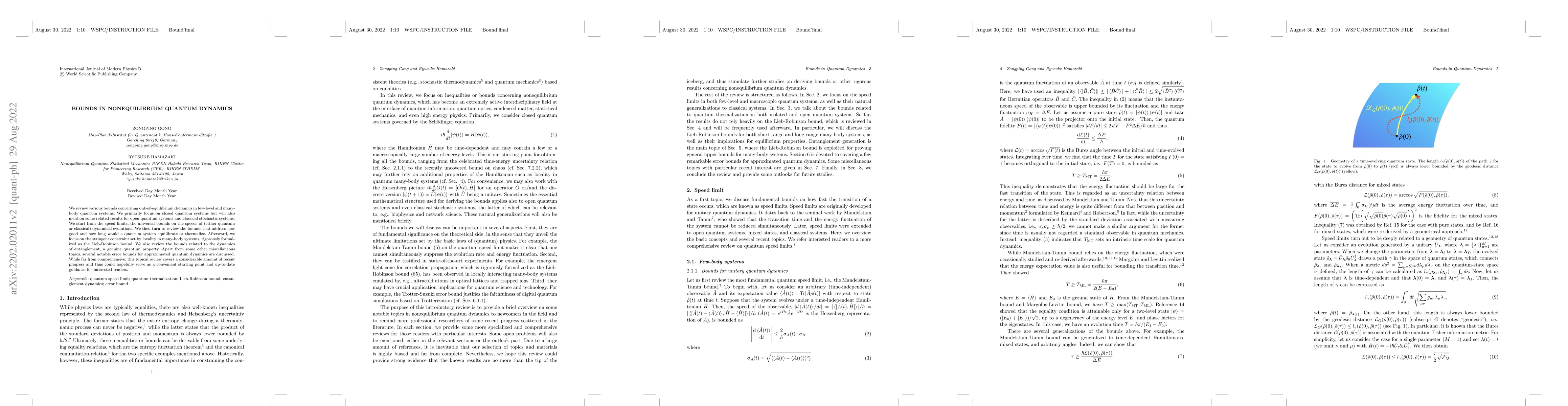 Thumbnail for Bounds in Nonequilibrium Quantum Dynamics