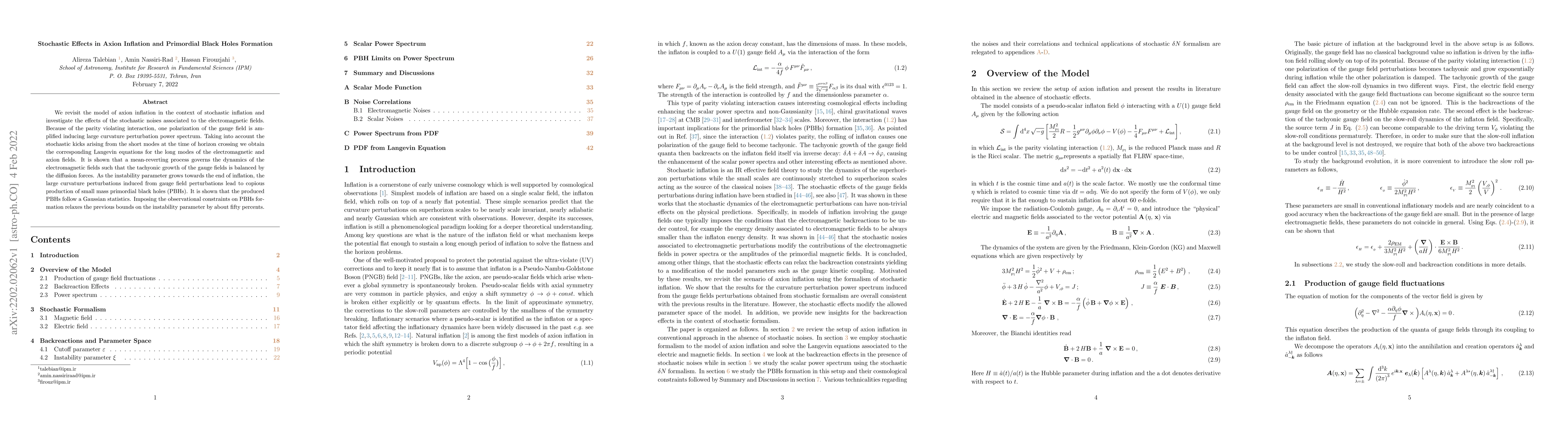 Thumbnail for Stochastic Effects in Axion Inflation and Primordial Black Holes
  Formation