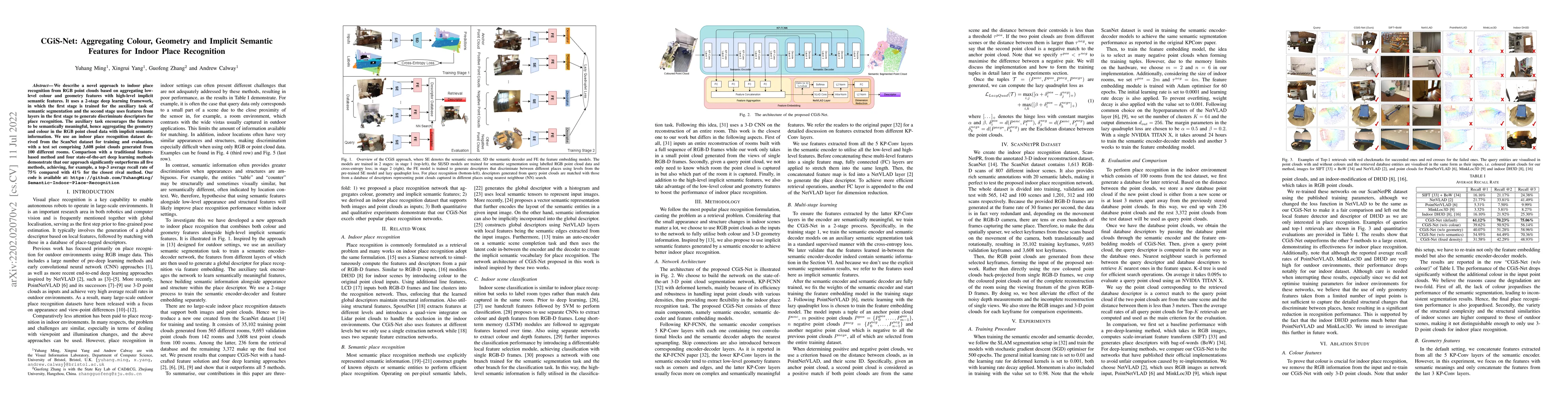 Thumbnail for CGiS-Net: Aggregating Colour, Geometry and Implicit Semantic Features
  for Indoor Place Recognition