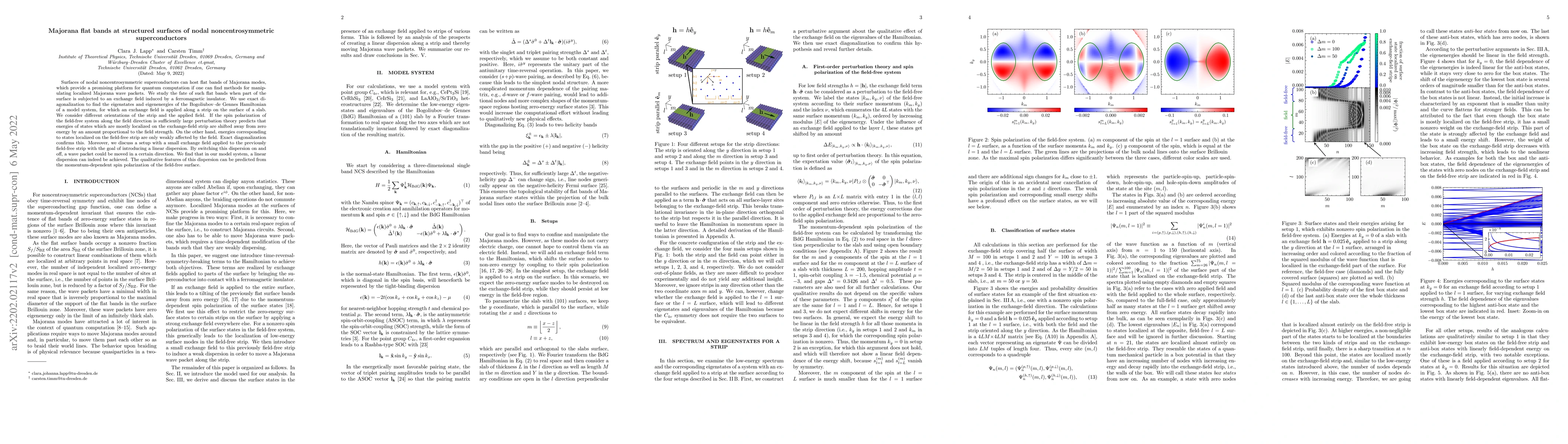 Thumbnail for Majorana flat bands at structured surfaces of nodal noncentrosymmetric
  superconductors