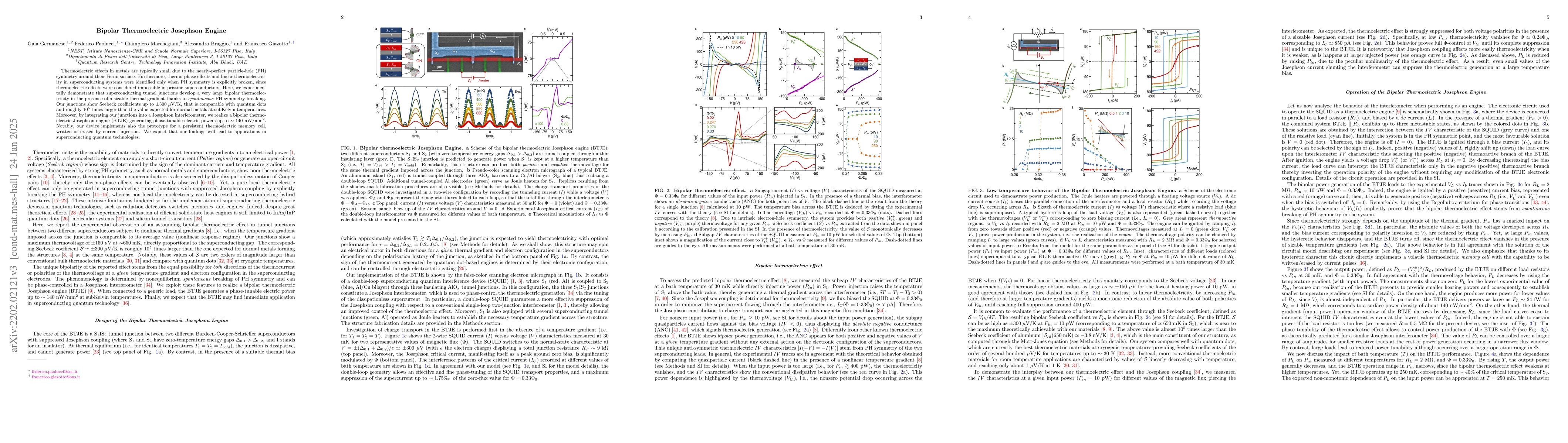 Thumbnail for Bipolar Thermoelectric Josephson Engine