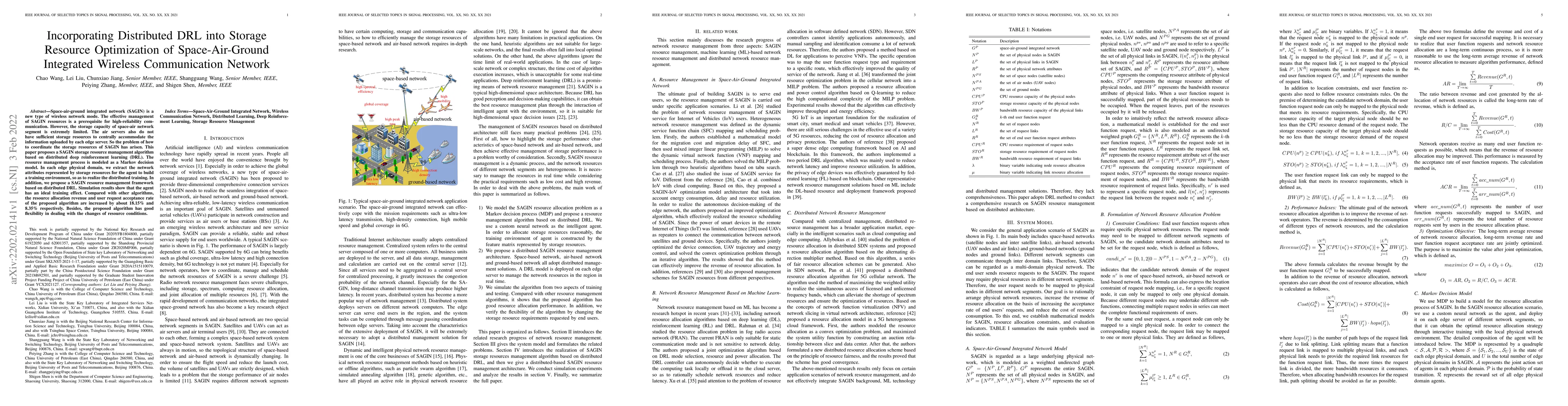 Thumbnail for Incorporating Distributed DRL into Storage Resource Optimization of
  Space-Air-Ground Integrated Wireless Communication Network