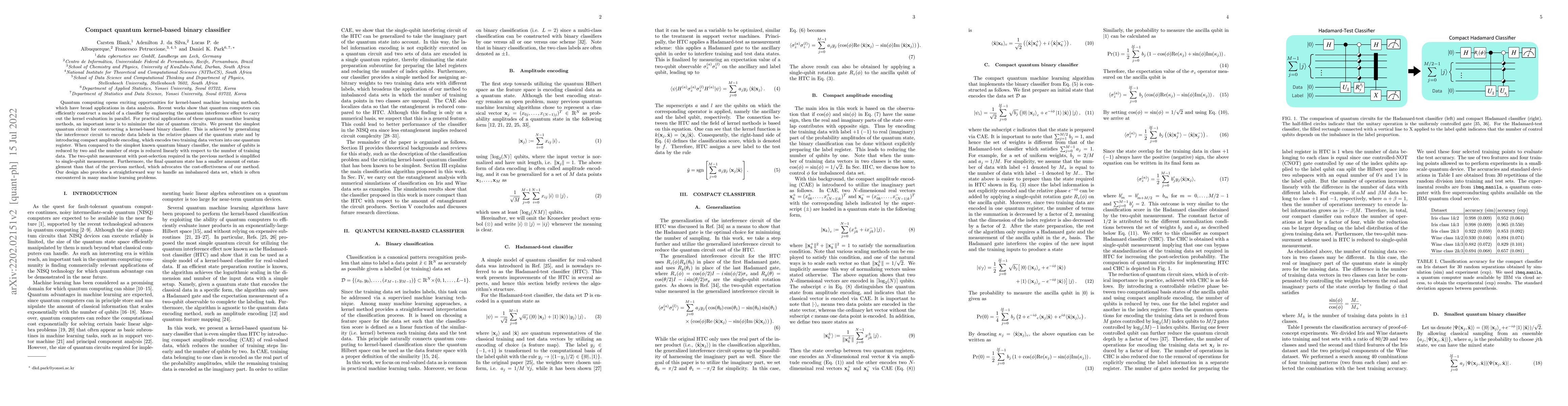 Thumbnail for Compact quantum kernel-based binary classifier