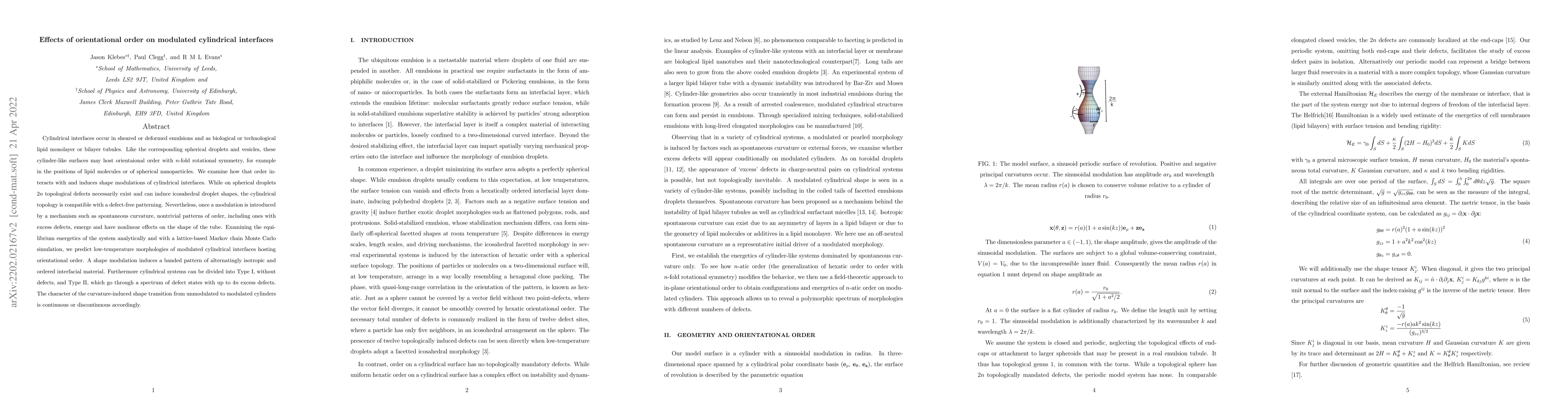 Thumbnail for Effects of orientational order on modulated cylindrical interfaces