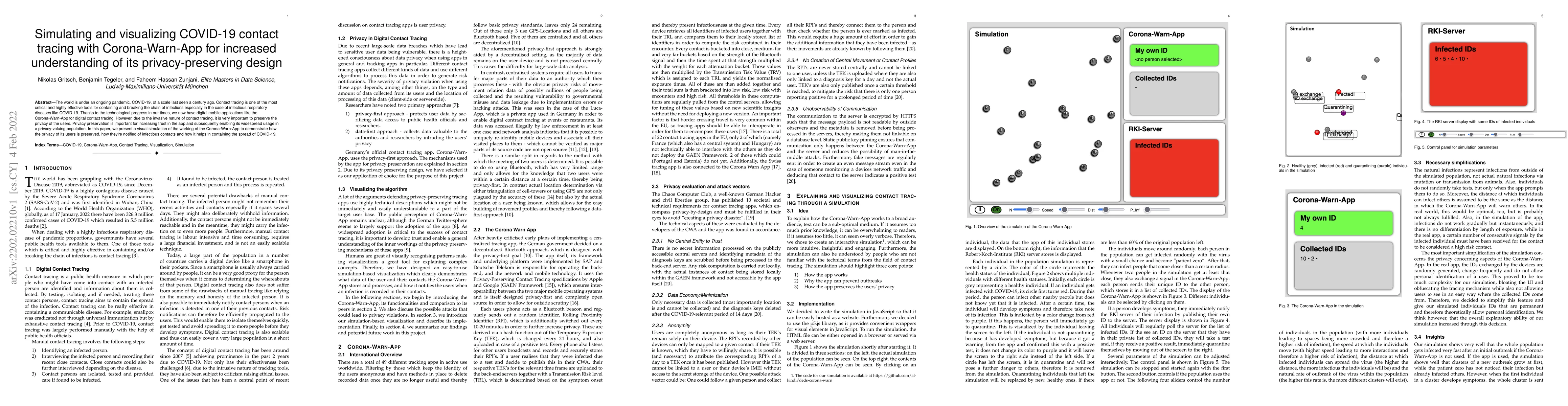 Thumbnail for Simulating and visualizing COVID-19 contact tracing with Corona-Warn-App
  for increased understanding of its privacy-preserving design