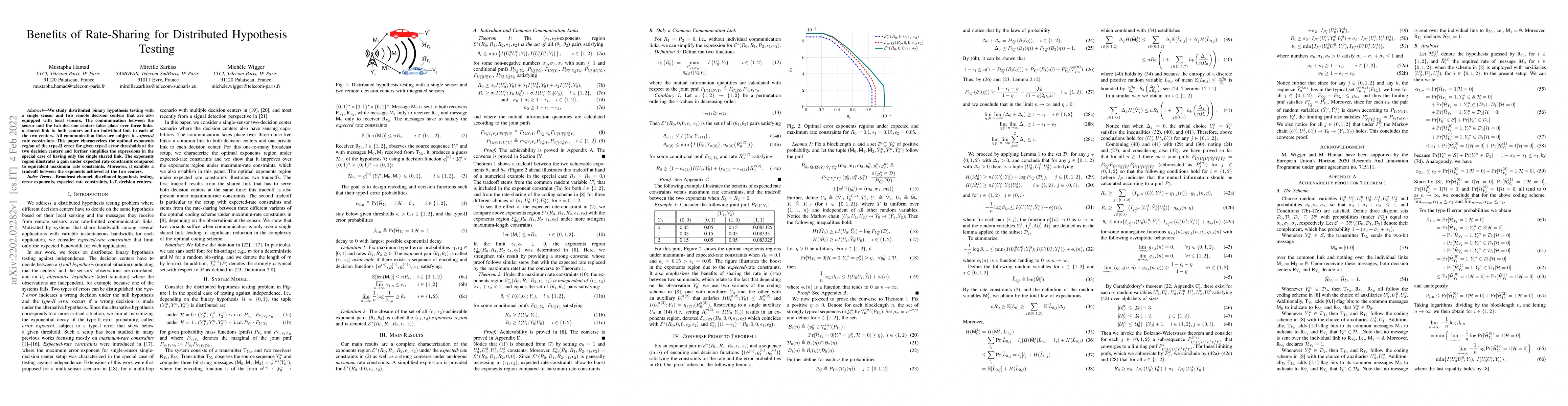 Thumbnail for Benefits of Rate-Sharing for Distributed Hypothesis Testing