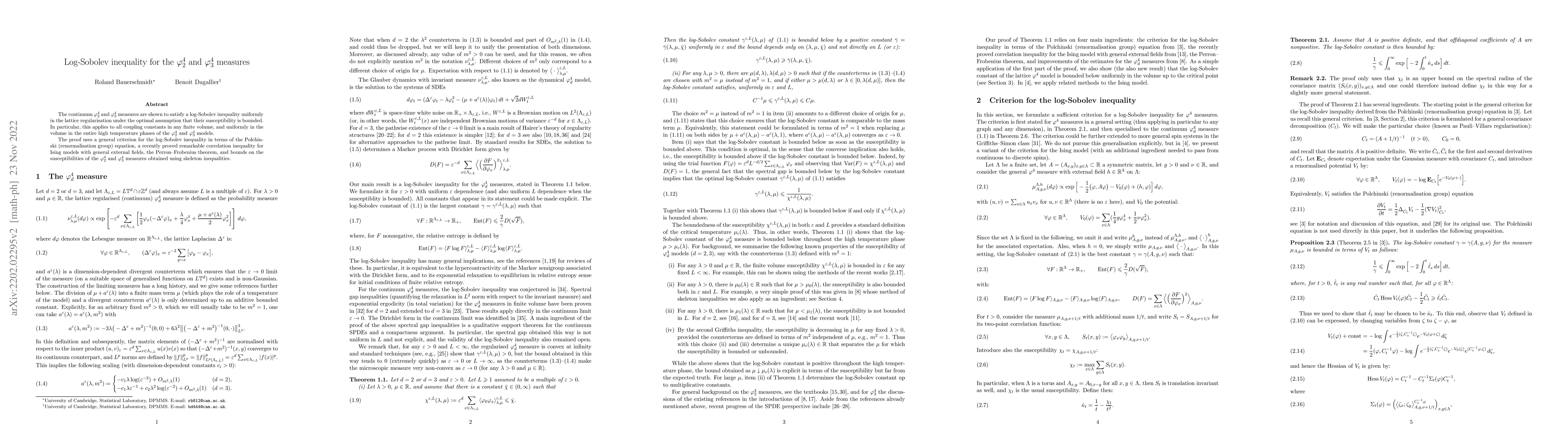 Thumbnail for Log-Sobolev inequality for the $\varphi^4_2$ and $\varphi^4_3$ measures