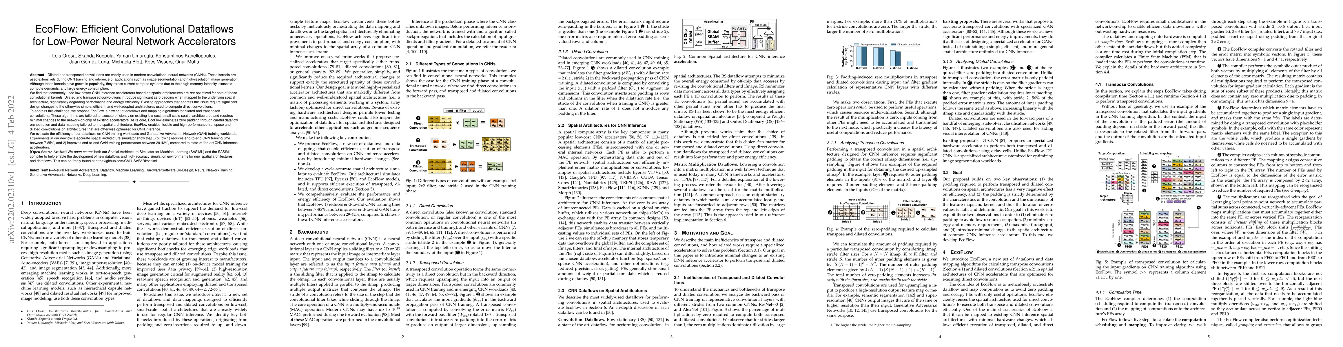 Thumbnail for EcoFlow: Efficient Convolutional Dataflows for Low-Power Neural Network
  Accelerators