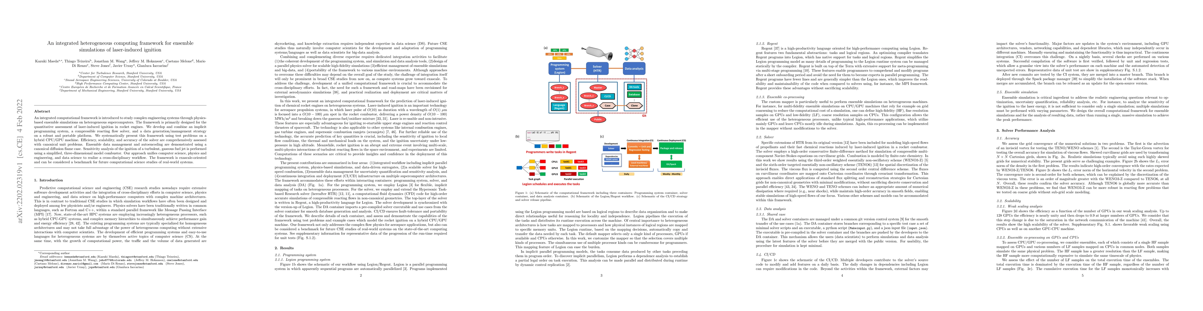 Thumbnail for An integrated heterogeneous computing framework for ensemble simulations
  of laser-induced ignition