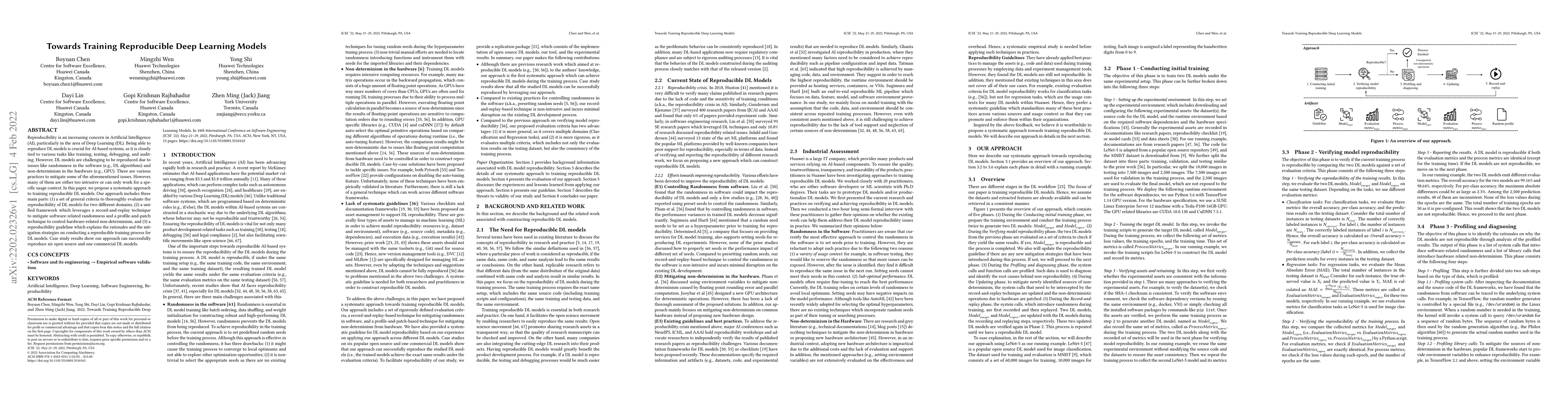Thumbnail for Towards Training Reproducible Deep Learning Models