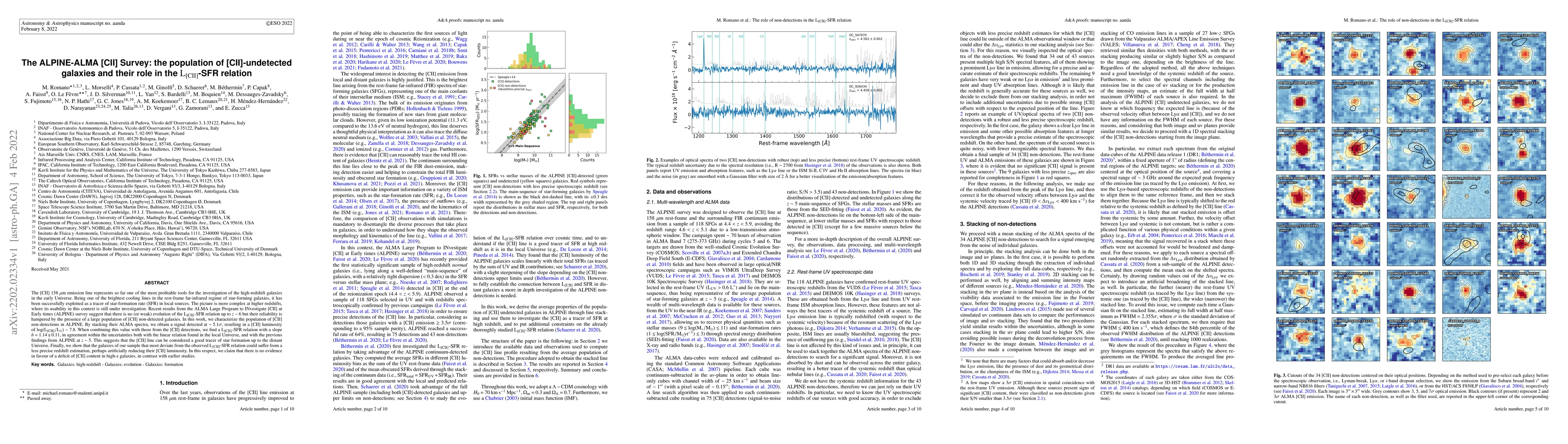 Thumbnail for The ALPINE-ALMA [CII] Survey: the population of [CII]-undetected
  galaxies and their role in the $\mathrm{L_{[CII]}}$-SFR relation