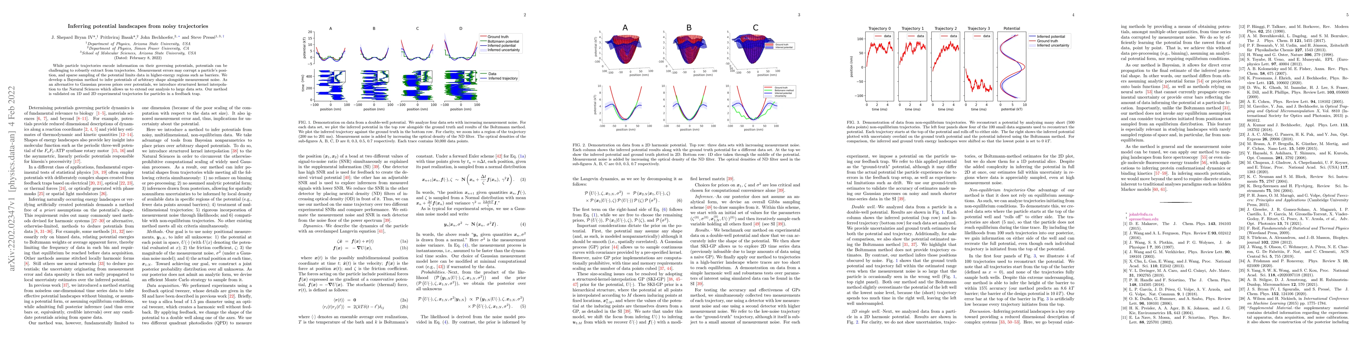 Thumbnail for Inferring potential landscapes from noisy trajectories