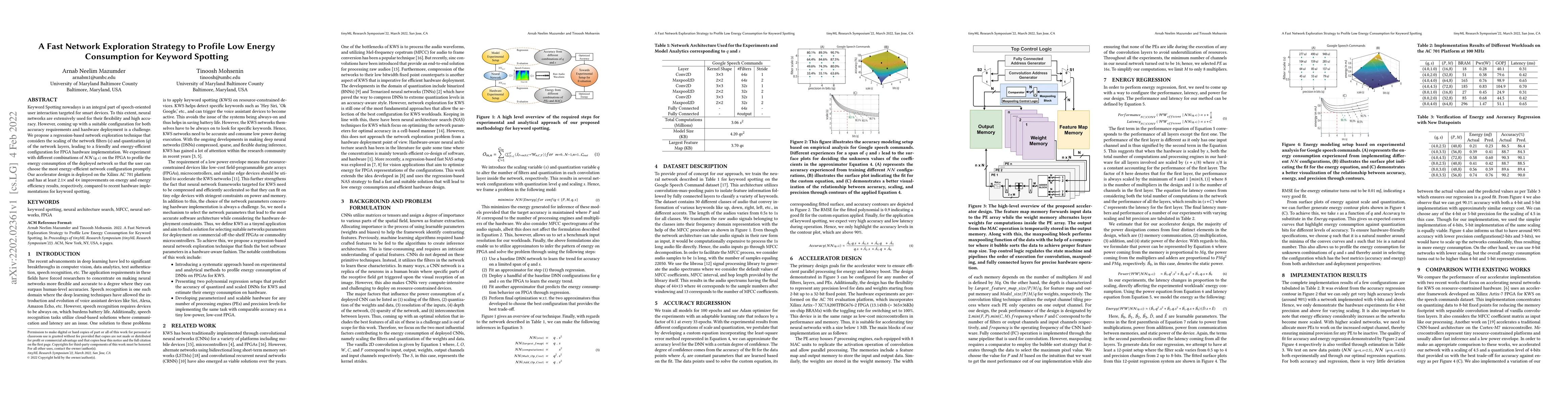 Thumbnail for A Fast Network Exploration Strategy to Profile Low Energy Consumption
  for Keyword Spotting